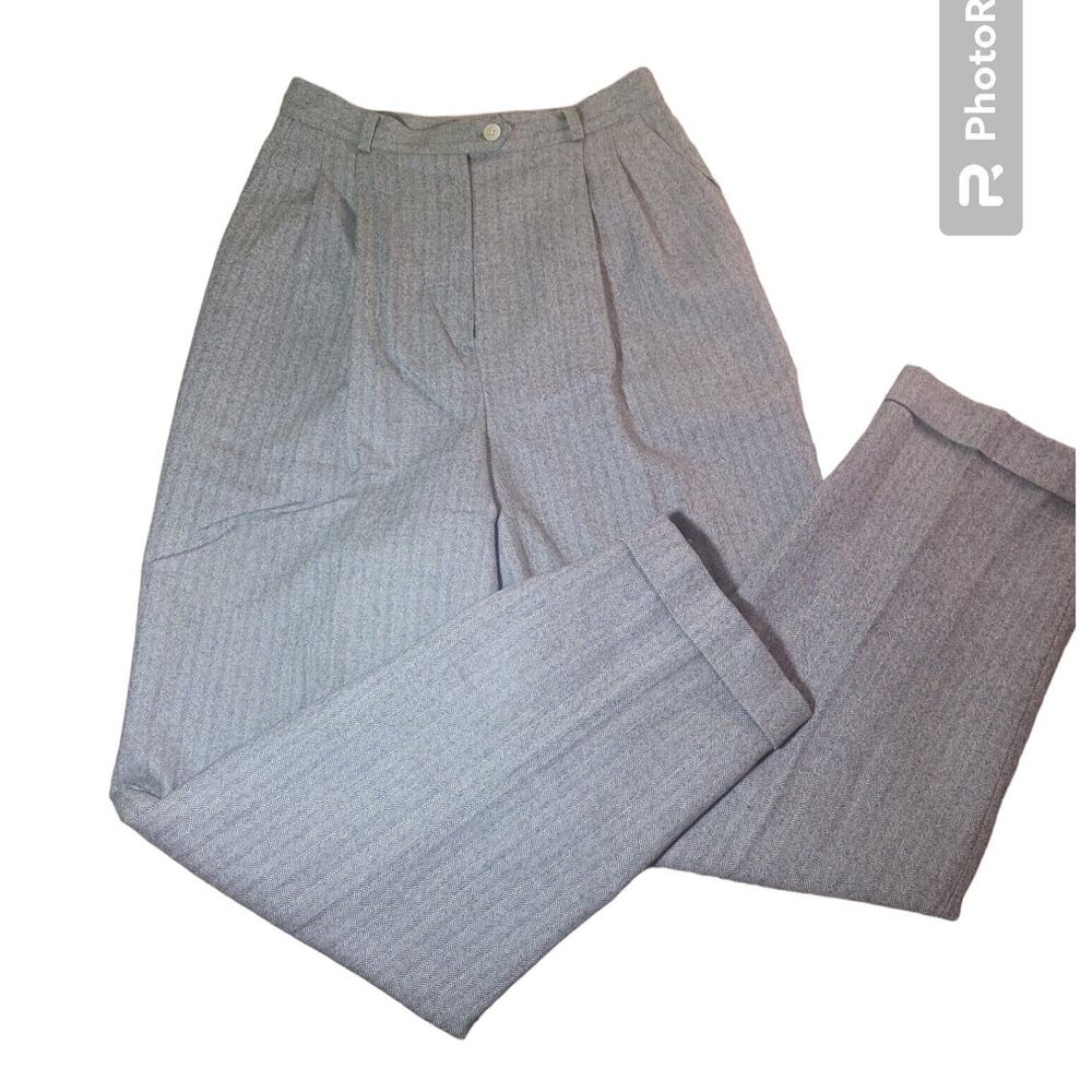 VTG Lauren Ralph Lauren Wool Pleated Pants 10 Academia Prep Heritage